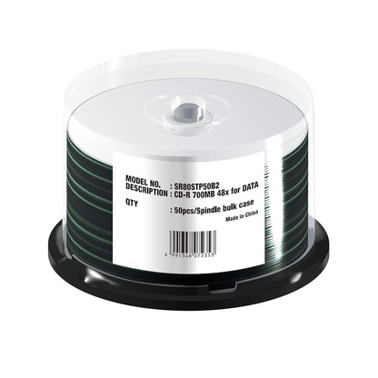 Verbatim 1 Times For CD-R sr80stp50b2 Thermal Printing (One Side 1 Layer/48 X Speed/50 Pieces)