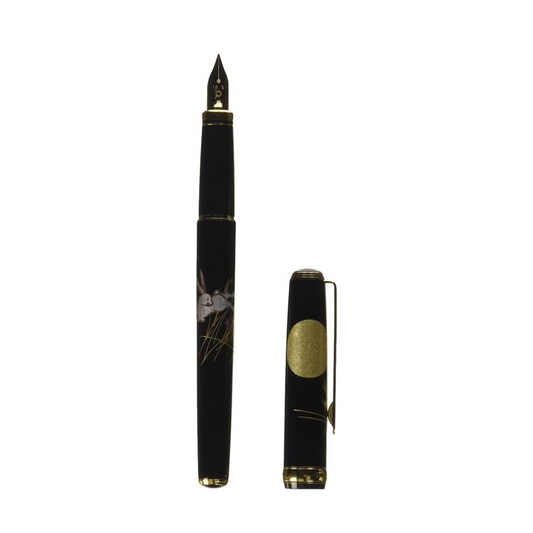 Platinum Makie Fountain Pen Kanazawa Foil Moon and Rabbit Fine Point (F) PTL-15000H#87-2