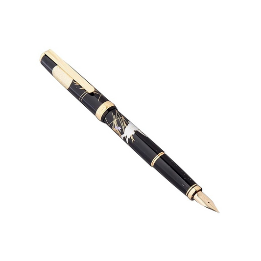 Platinum Rabbit Character In And Gold Lacquer fountain Pen Kanazawa Foil Month (M) PTL-15000H # 87-3