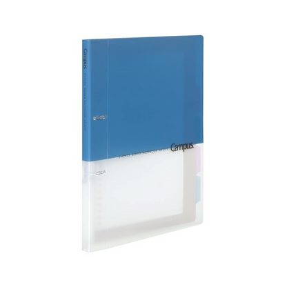 Kokuyo Le-PP358B Loose Leaf Binder, Campus B5, 2 Holes, Up to 100 Sheets, Blue