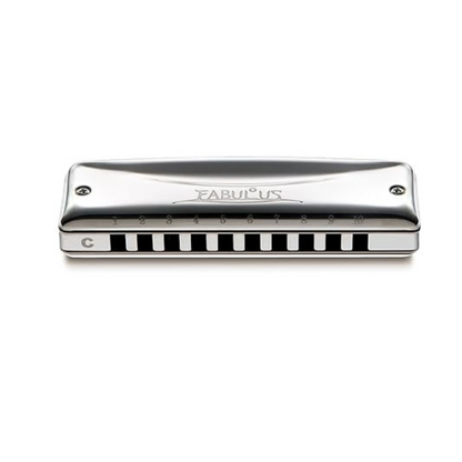 Suzuki F-20J-E Fabulous 10-Hole Diatonic Just Temperament Harmonica, Key of E