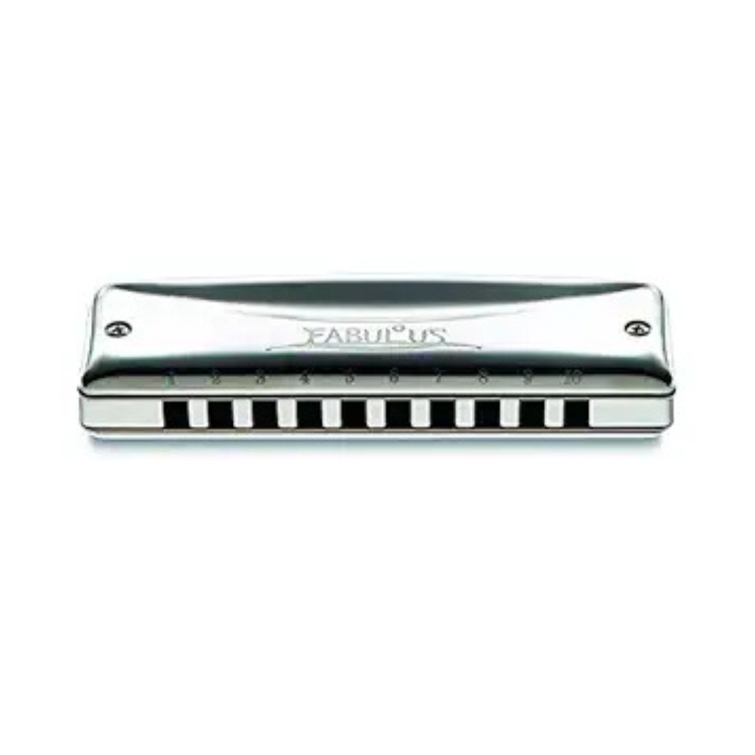 Suzuki F-20J-E Fabulous 10-Hole Diatonic Just Temperament Harmonica, Key of E