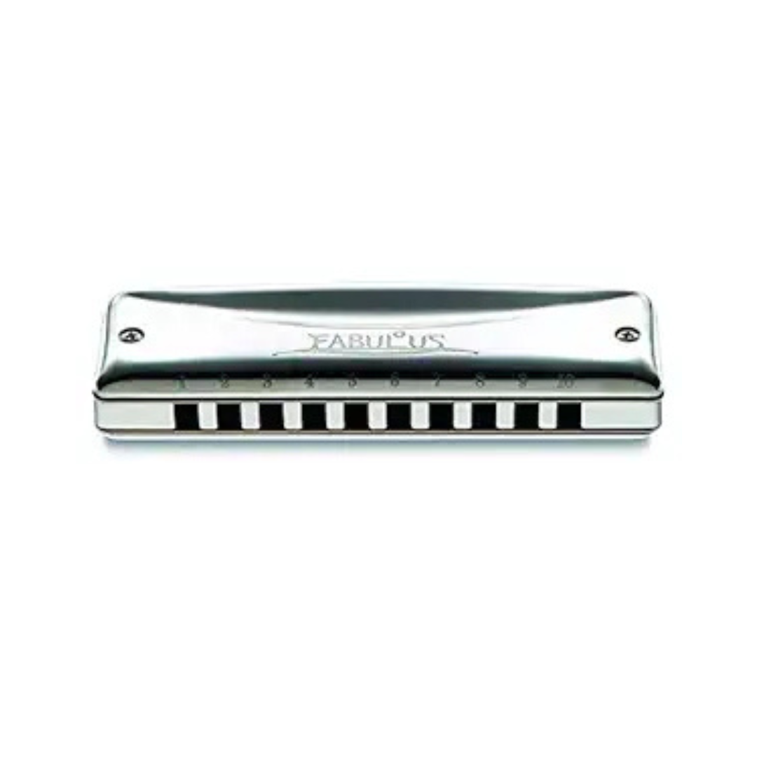 Suzuki F-20J-E Fabulous 10-Hole Diatonic Just Temperament Harmonica, Key of E