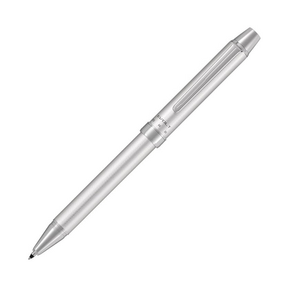 Pilot 2 Color 0.7 mm Ballpoint Multi Pen 0.5 mm Mechanical Pencil, Herringbone Gray Body (BTHE-150R-HGY)
