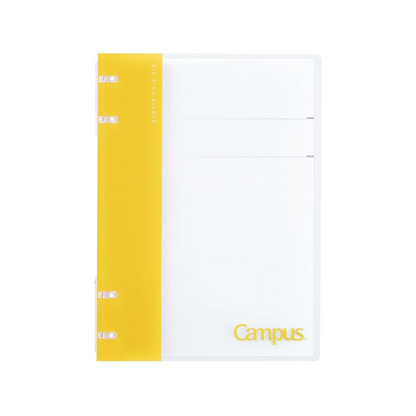 Kokuyo RU-NP704Y Loose Leaf Binder, B5, Campus Binder Notebook, 26 Holes, Yellow