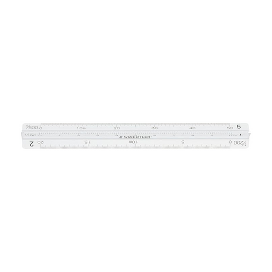 Staedtler Ruler Triangular Scale Aluminum General 987 10-11
