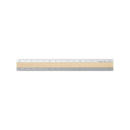 Midori Aluminum & Wood Ruler, 6 Inches (15 cm)