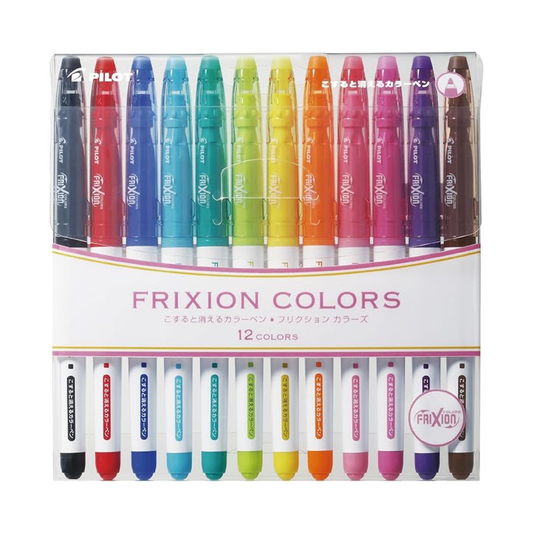 Pilot SFC-120M-12C Erasable Color Sign Pen, Frixion Colors, 12 Colors