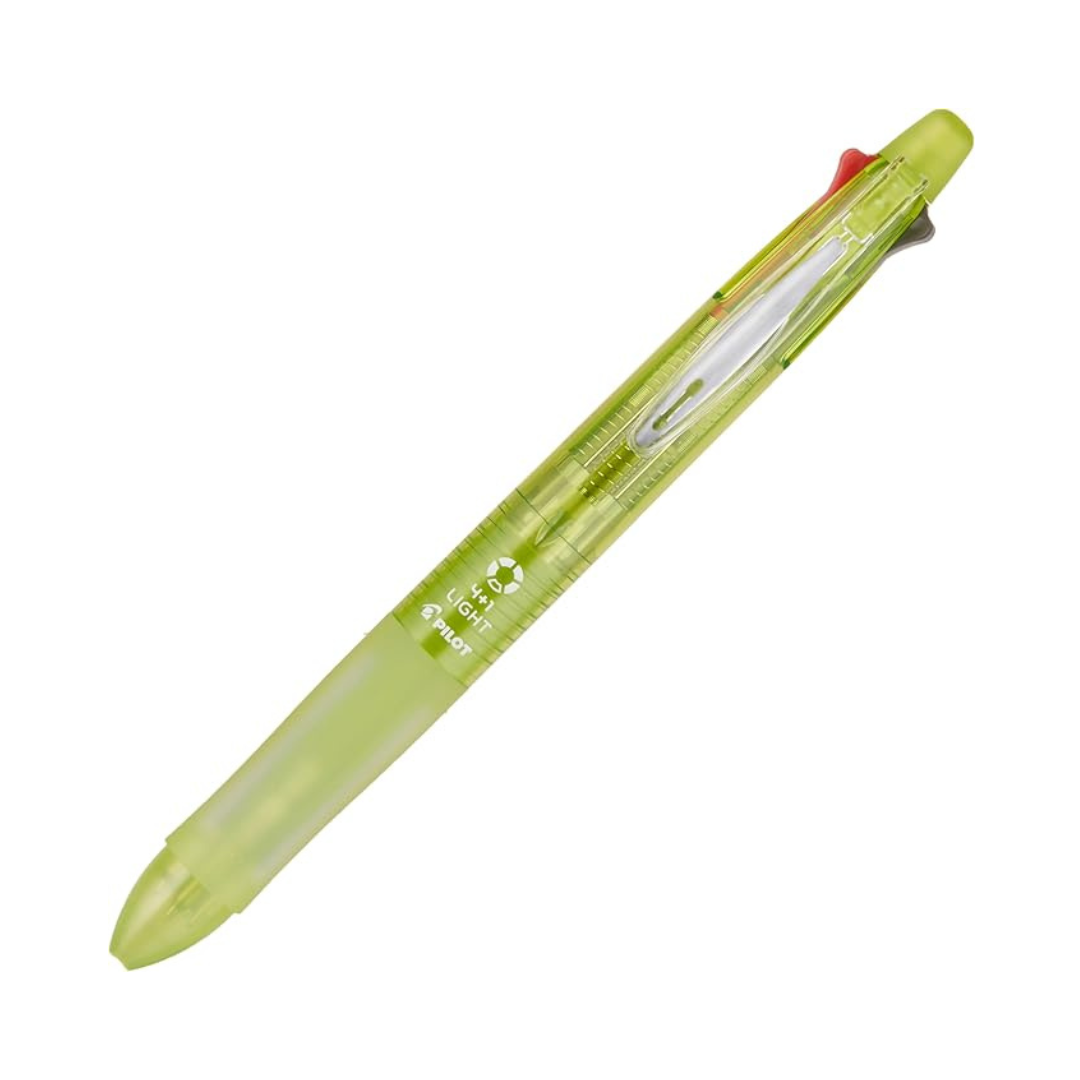 Pilot Mult Function Pen 4+1 Light, 0.7mm Ballpoint Pen, 0.5mm Mechanical Pencil, Clear Blue (BKHL-50R-CL)