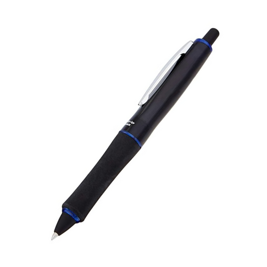 Pilot Dr. Grip Full Black Ball Point Pen 0.7mm, Black Body, Silver Accent