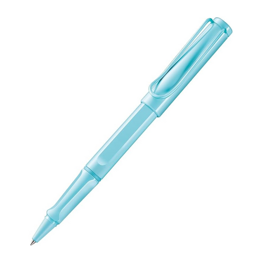 LAMY Safari Aqua Sky Rollerball Pen Light Blue - Ergonomic Grip Line Width Medium - Long Writing Comfort
