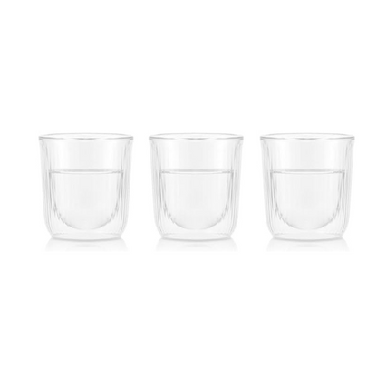 BODUM 12129-10 Glass Cup Tumbler Douro Double Wall Ochoco Glass 2 Piece Set of 2