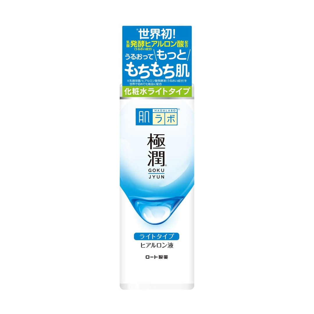 Hada Labo Gokujun Hyaluronic Acid Lotion, Light Type, Contains 3 Types of Hyaluronic Acid