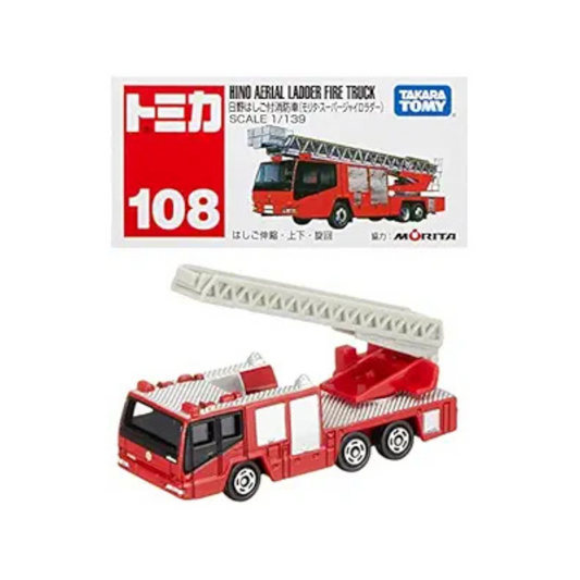 Tomica No. 108 Hino Fire Engine, Multi Color, Kid