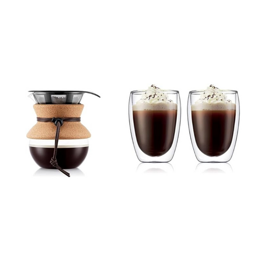 BODUM Pour Over Glass Set