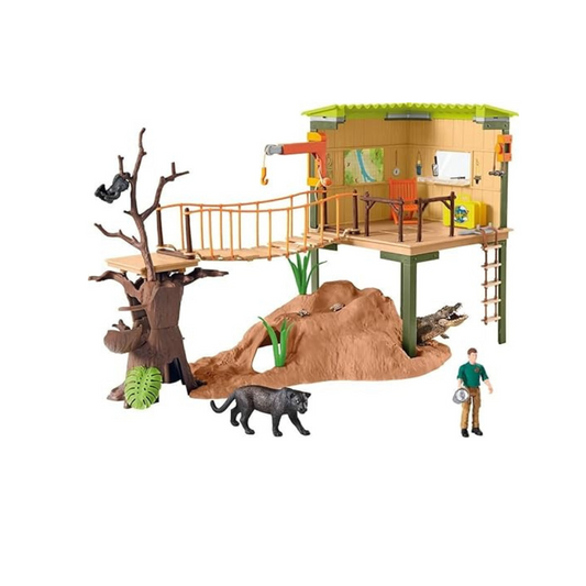 Schleich - 42507 Ranger Adventure Station, Multi Color