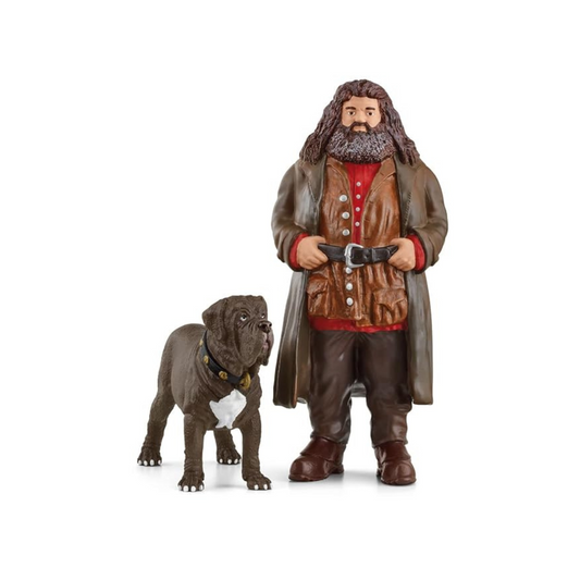 Schleich Wizarding World of Harry Potter 2-Piece Set with Hagrid & Fang Figurines for Kids Ages 6+