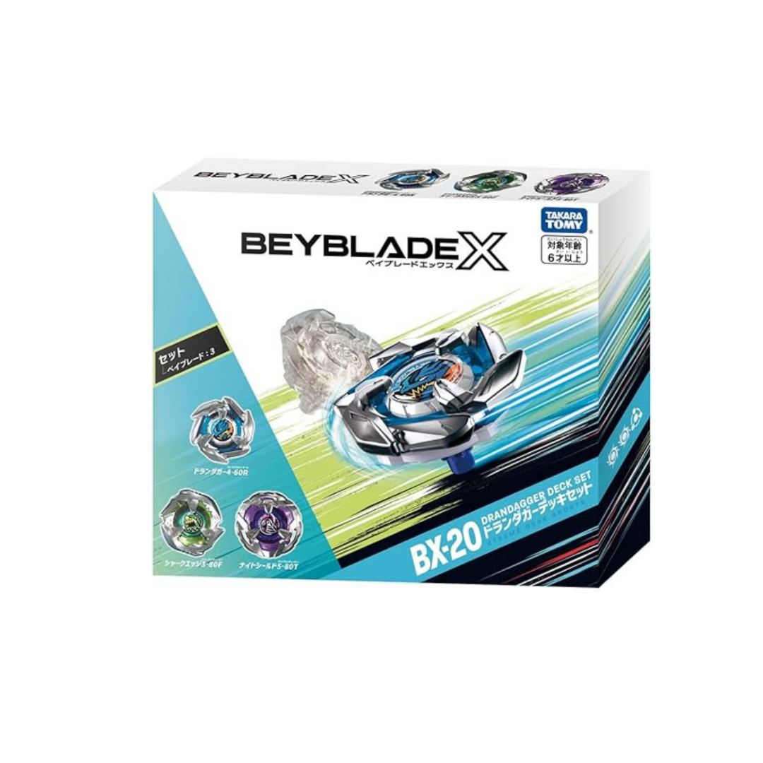 Beyblade X BX-20 Drandagger Deck Set, Metal – Unbox Japan