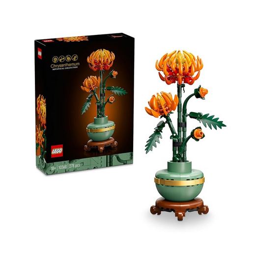LEGO Icons Chrysanthemum Flower Decor Building Set 10368 Building Blocks for 18+ Gift