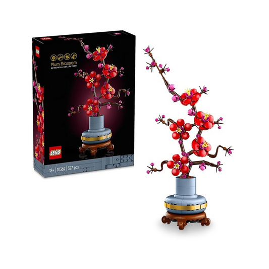 LEGO Icons Plum Blossom Flower Decor Display Set 10369 Building Blocks for 18+ Gift