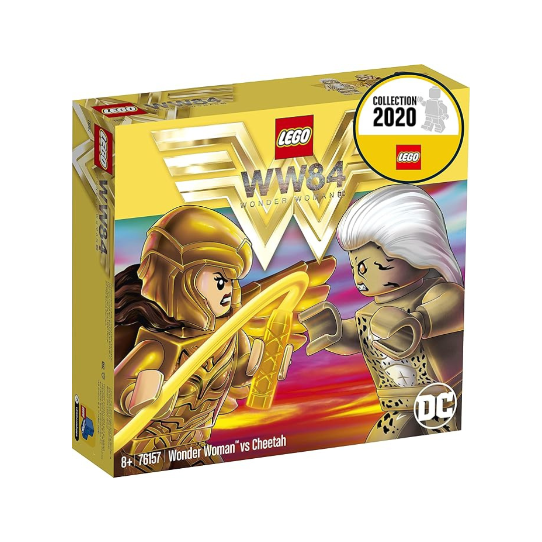 LEGO 76157 DC Super Heroes Wonder Woman vs Cheetah with Max Minifigures Building Set,Collectible Toys for Kids,Multicolor, 371 Pcs