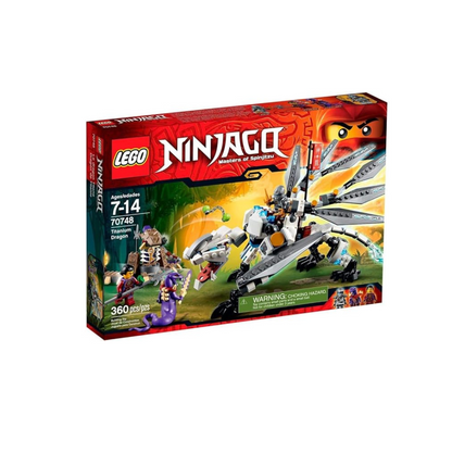 LEGO Ninjago Titanium Dragon Building Block Toy,Multi Color, 360 Pcs