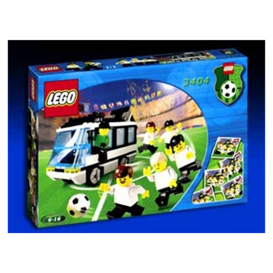 LEGO Sports Soccer Team with Black Bus Transport