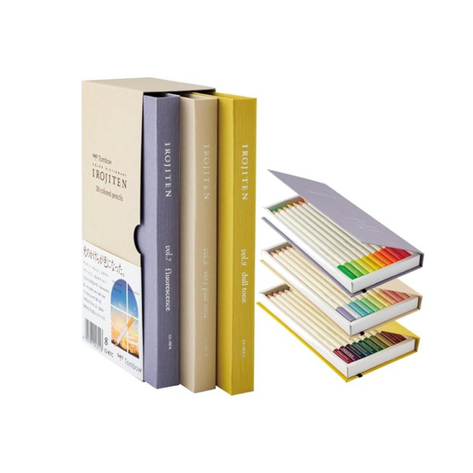 Tombow Colored Pencils 30 Colors (Book Type) Color Dictionary Volume 3 (30 Glossy Fluorescent Colors) CI-RTC