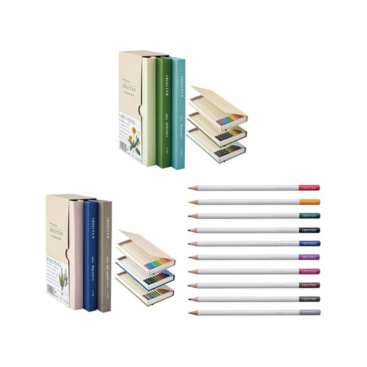 TOMBOW Pencils, Colored Pencils, 30 Colors (Book Shape), 1st Collection (30 Colors Collected in Natural Colors), CI-RTA + Dragonfly Pencils, Colored Pencils, 30 Colors (Book Type), Color Dictionary