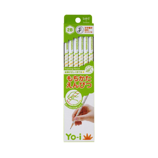 Tombow Pencil Yo-i Mochikata 2B Hexagonal Shaft Right and Left Handed KE-KY02-2B 1 Dozen
