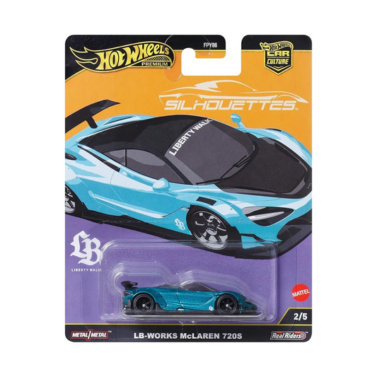 Hot Wheels JBK47 Car Culture Silhouette Liberty Works McLaren 720S Vehicle Toy Mini Car 3 Years Old Green