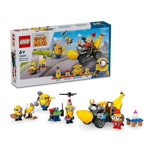 LEGO 75580 Minion and Banana Car, Toy, Present, Blocks, Girls Minions Fever, Minions Movies, Despicable Me Goods,