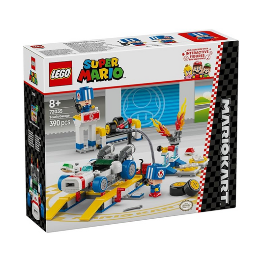 LEGO Super Mario Kart 72035 Toad Garage Toy, Birthday Present, Blocks