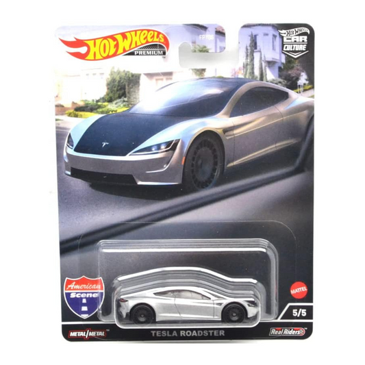 Hot Wheels 1:64 Scale Car Culture American Scene - Tesla Roadster