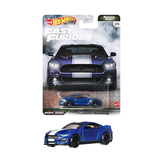 Hot Wheels Fast and Furious Premium - Furious Fleet Custom Mustang GRK56 Blue