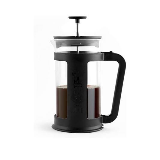 Bialetti Coffee Press Smart French Press for Coffee or Tea Borosilicate Glass Containers Dishwasher Safe 1L Black