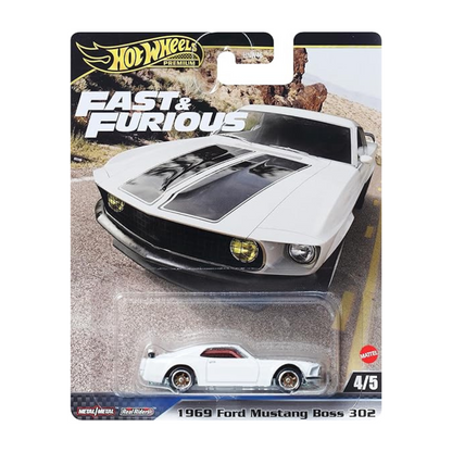 Hot Wheels Fast and Furious - 1969 Ford Mustang Boss 302 Vehicle Toy Mini Car