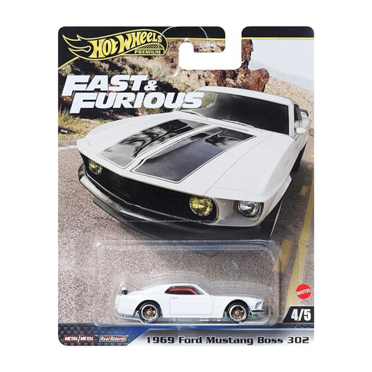 Hot Wheels Fast and Furious - 1969 Ford Mustang Boss 302 Vehicle Toy Mini Car