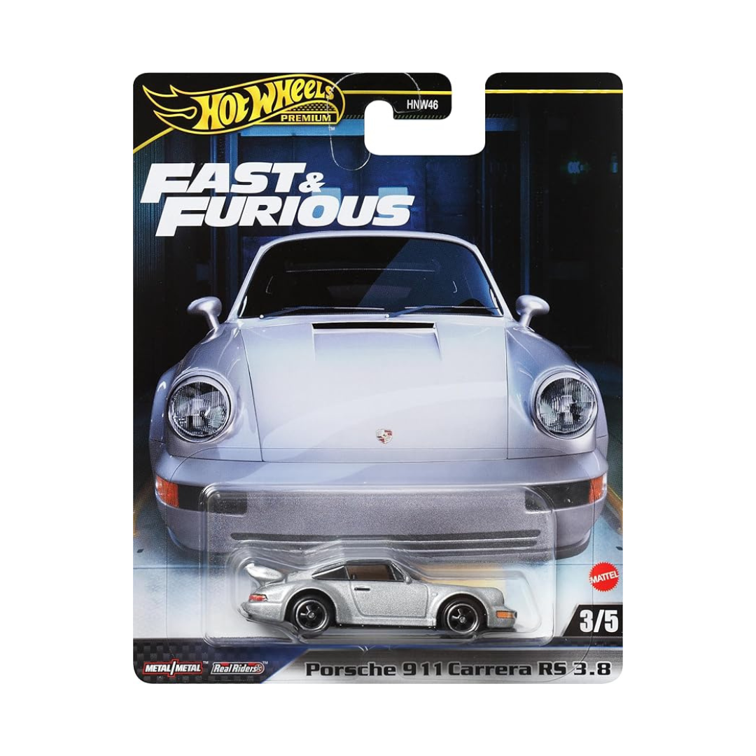 Hot Wheels HRT97 Fast and Furious - Porsche 911 Carrera RS 3.8 Ride on Toy Mini Car