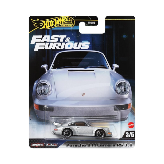 Hot Wheels HRT97 Fast and Furious - Porsche 911 Carrera RS 3.8 Ride on Toy Mini Car