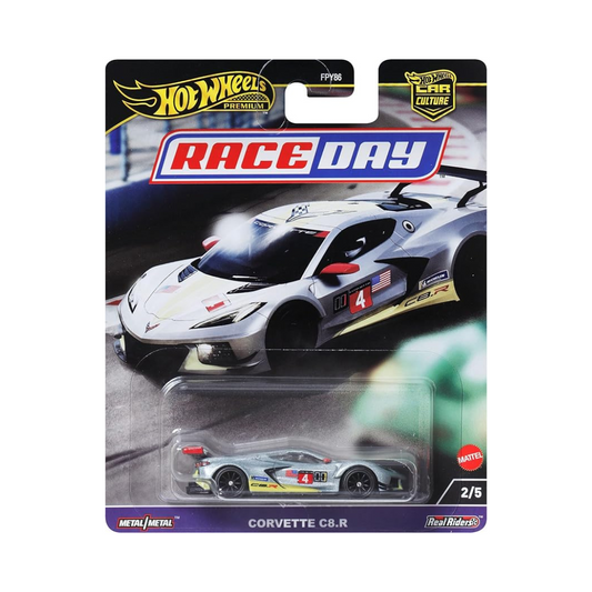 Hot Wheels HRV95 Car Culture Race Day Corvette C8.R Vehicle Toy Mini Car