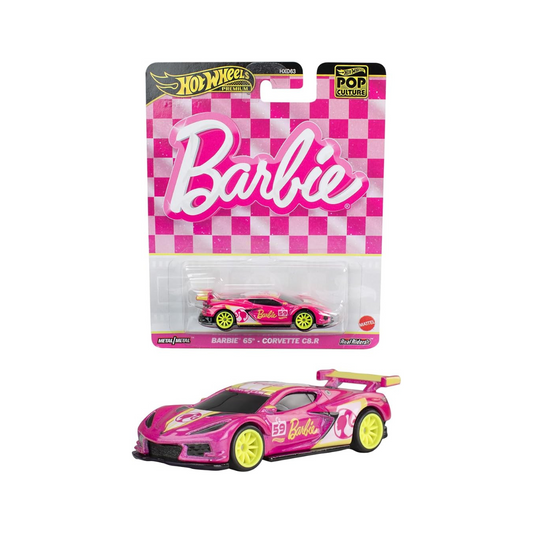 Hot Wheels HVJ51 Pop Culture - Barbie  Corvette C8.R Vehicle Toy Mini Car
