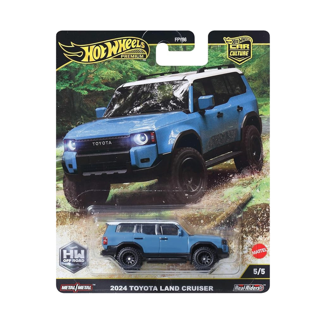 Hot Wheels JBK52 Car Culture Off-Road 2024 Toyota Land Cruiser Vehicle Toy Mini Ca