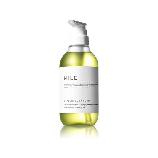 NILE Classic Body Soap, Moisturizing, Sensitive Skin, Shower Oil, 13.5 oz (400 ml), Green Tea Scent