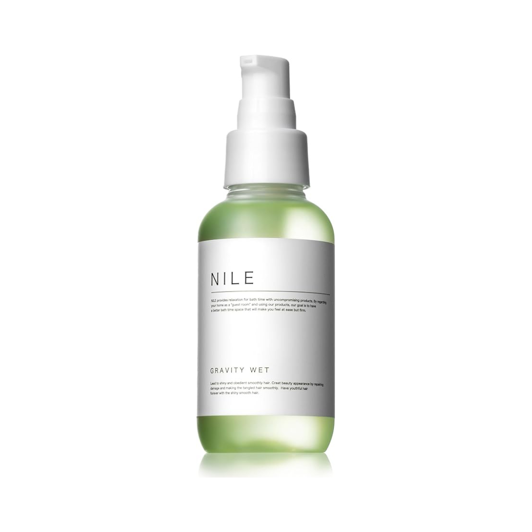 NILE Men's Hair Oil Non-Rinse Treatment Airy Light (3.5 fl oz (95 ml, Gravity Wet New APPLE BLOOM Scent)