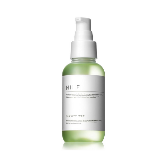 NILE Men's Hair Oil Non-Rinse Treatment Airy Light (3.5 fl oz (95 ml, Gravity Wet New APPLE BLOOM Scent)