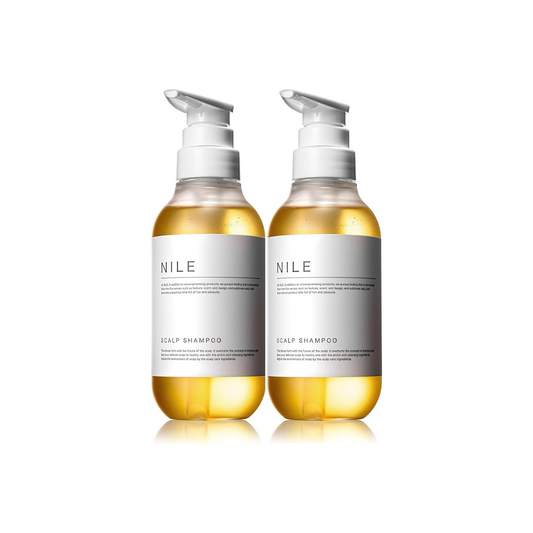 NILE Dense Foam Scalp Shampoo, Men's, Amino Acid Shampoo, Non-Silicone (Set of 2 Herbal Tonic Scents)