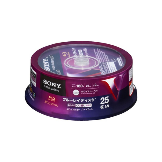 Sony Video for BD-RE Notebook Side 1 Layer GB 2 X Speed White Label 25 Sheets Pack 25bne1vdpp2
