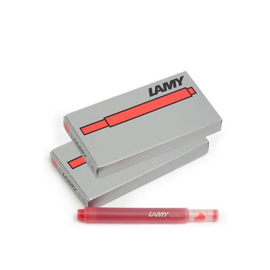 Lamy  Fountain Pen Cartridge Ink Red 2 Boxes of 5 Cartridges LT10RED