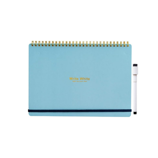 Gakken Sta:ful ww White Whiteboard Notebook, B5, Blue